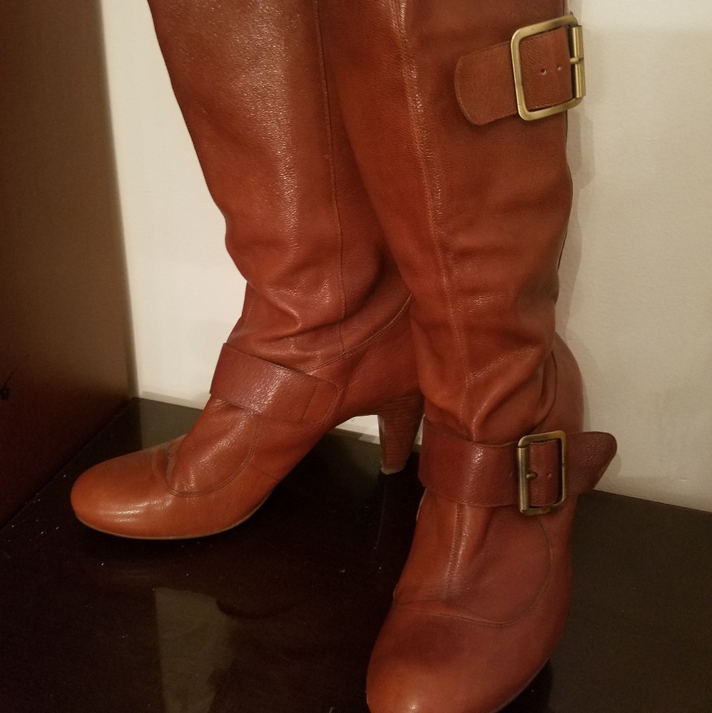BCBG Faux Leather Boots